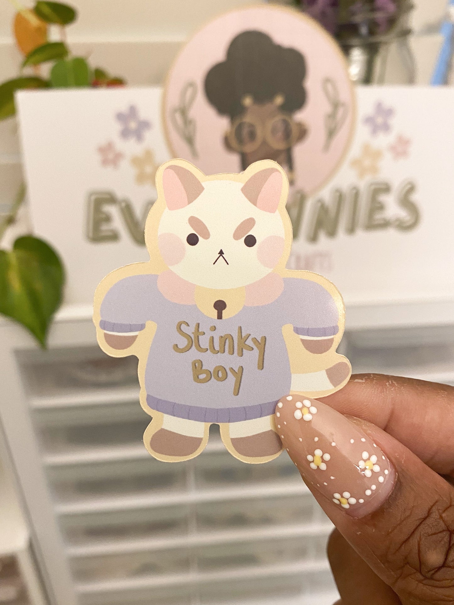 A VERY Stink Boi Matte Vinyl Sticker