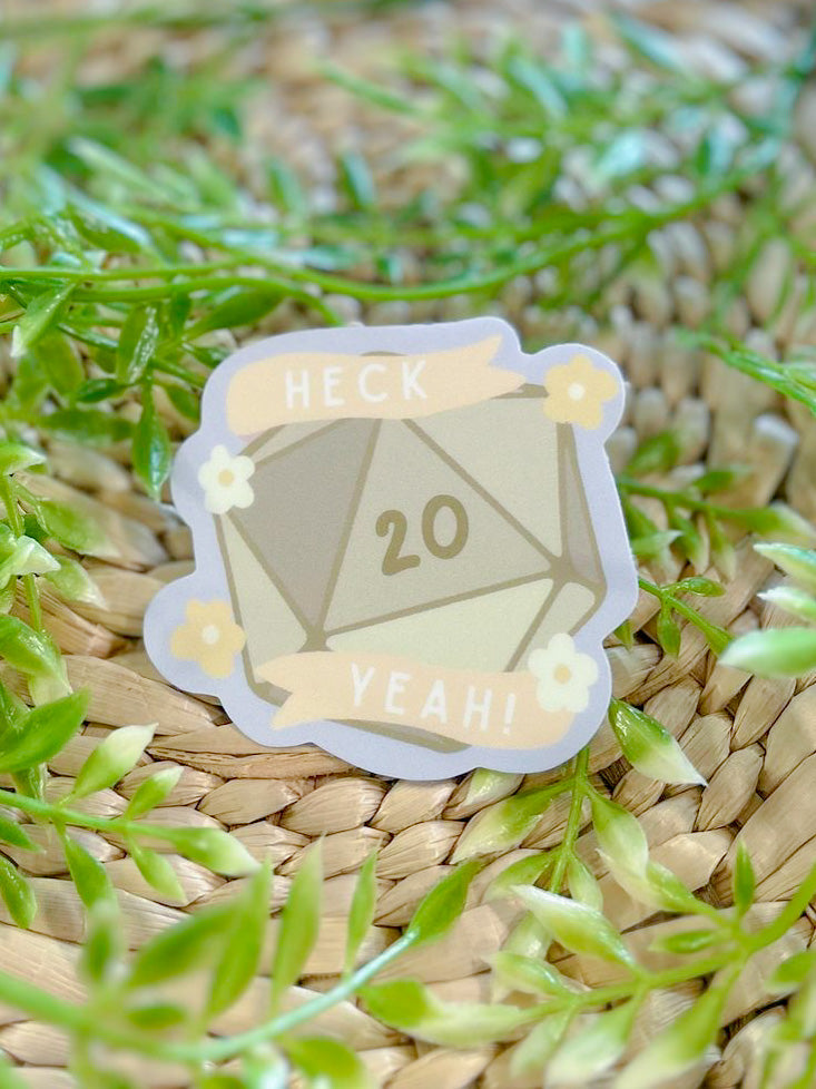 Aesthetic D20 Matte Vinyl Sticker