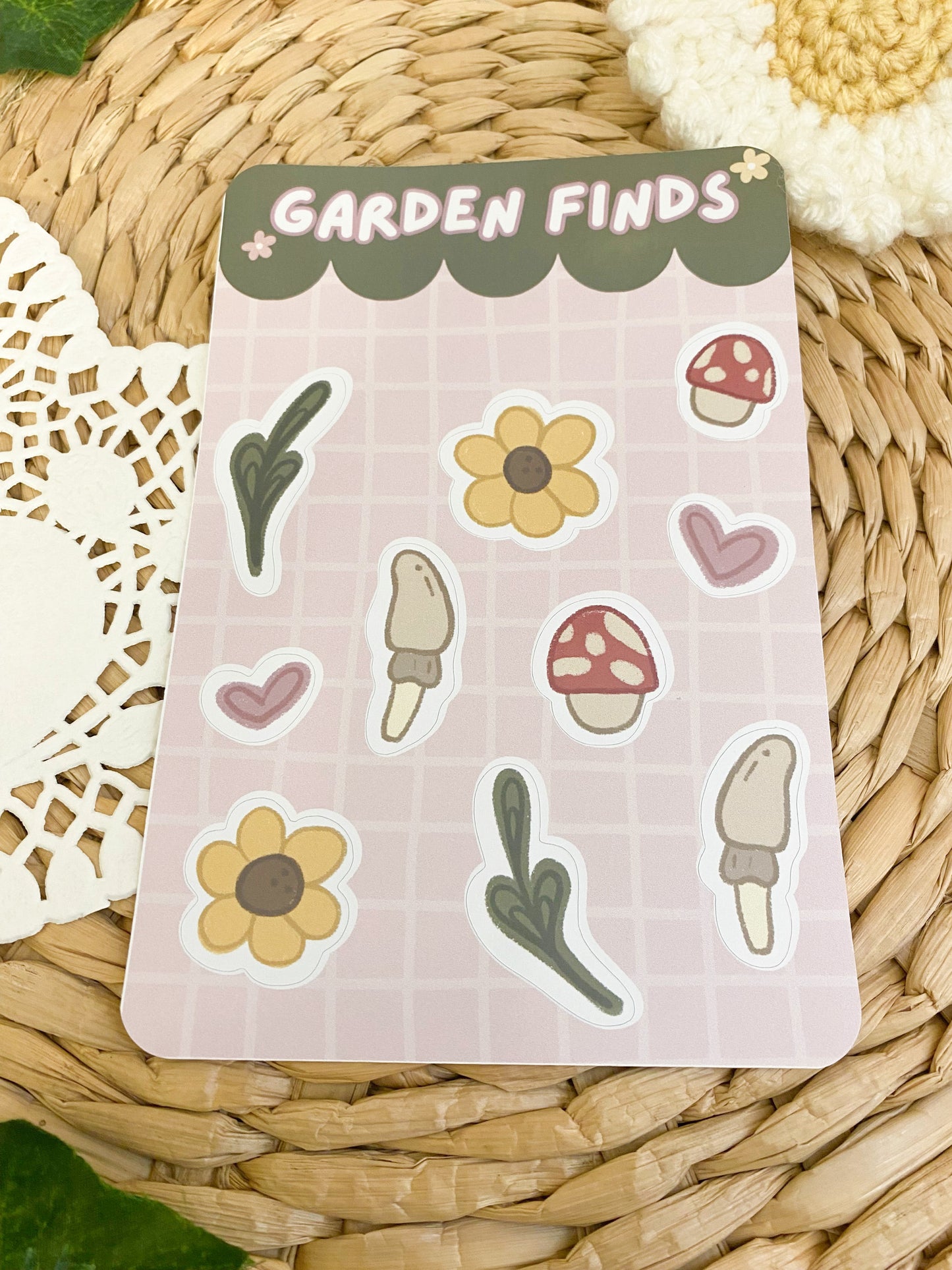 Cozy Garden Finds Sticker Sheet