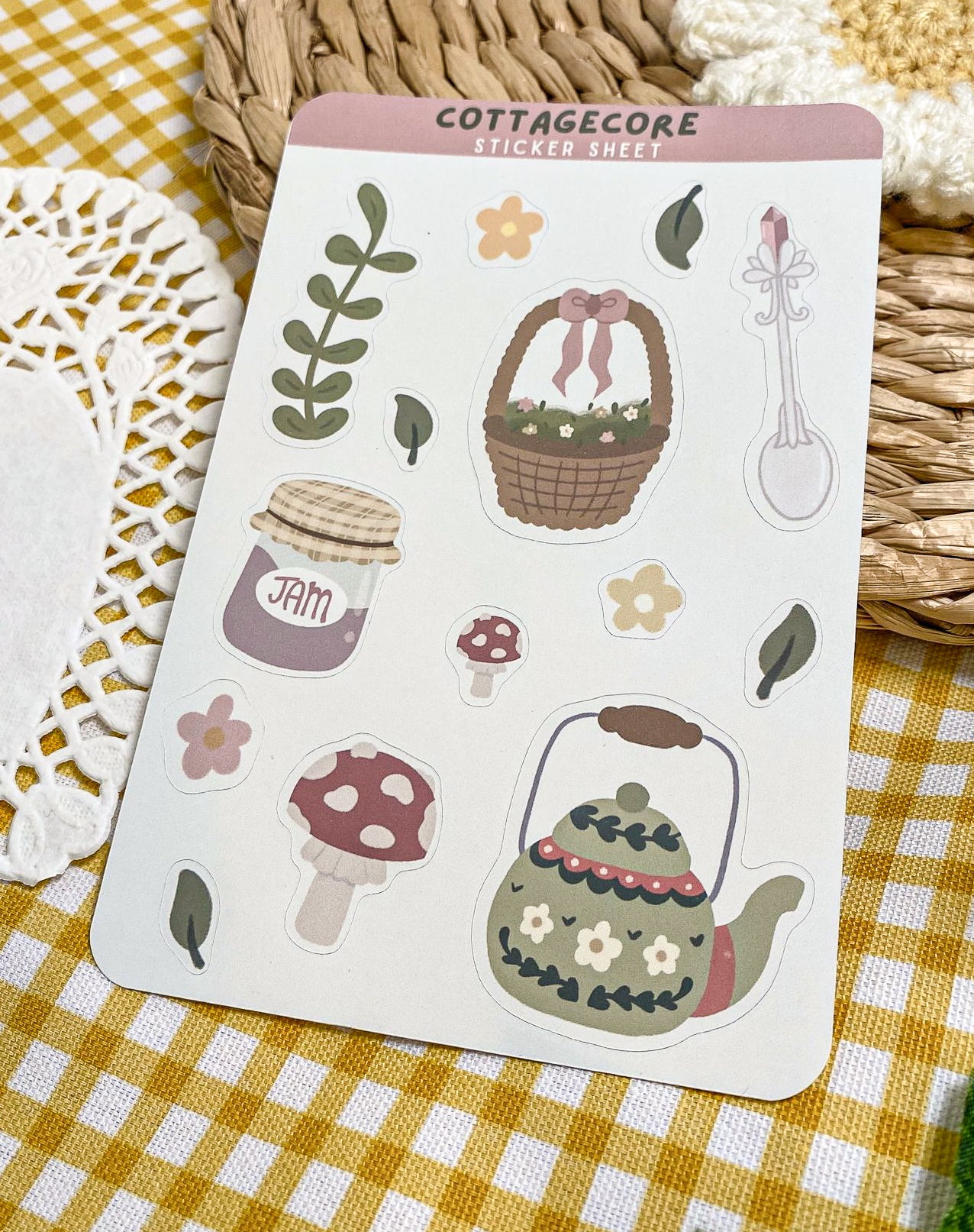 Cottage-core Sticker sheet