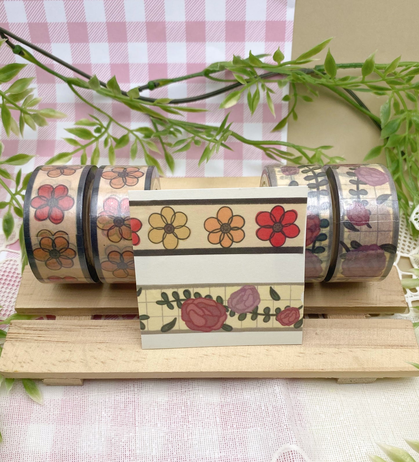 Warm Floral Washi tape