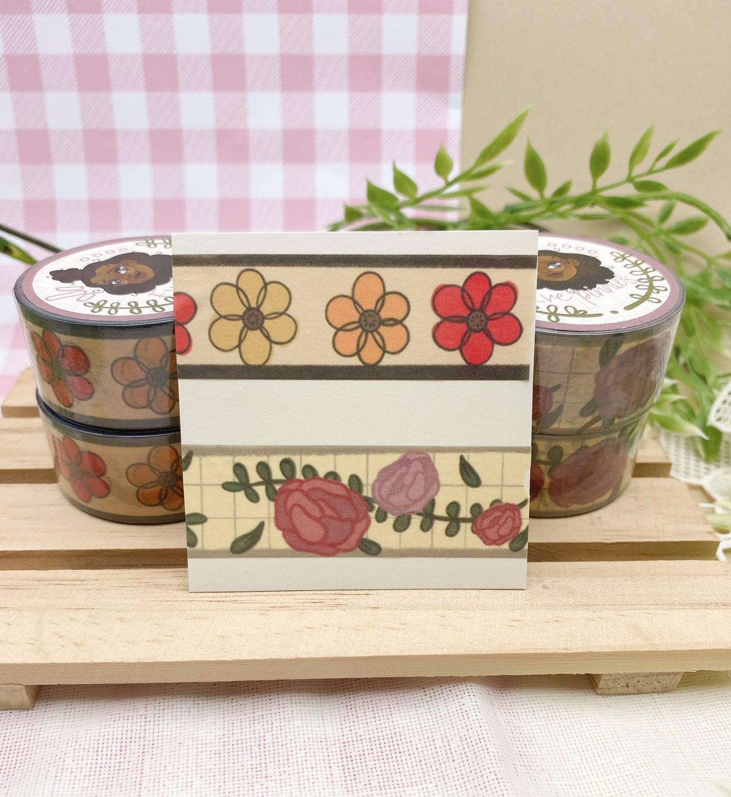 Warm Floral Washi tape