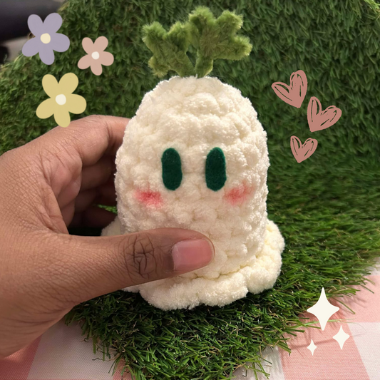 Sprout The Ghost Crochet Plushie