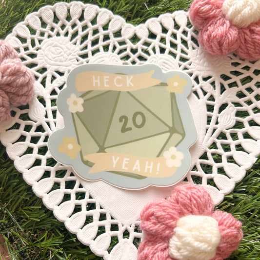 Aesthetic D20 Matte Vinyl Sticker