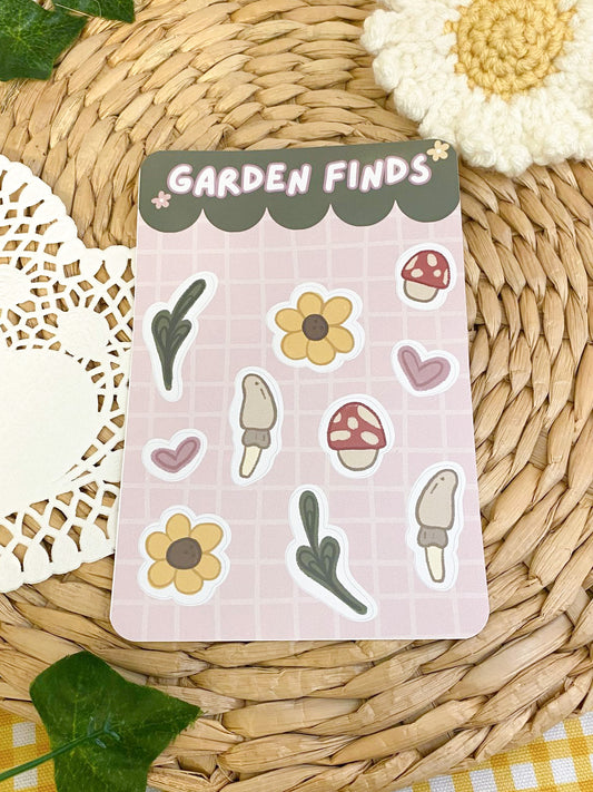 Cozy Garden Finds Sticker Sheet