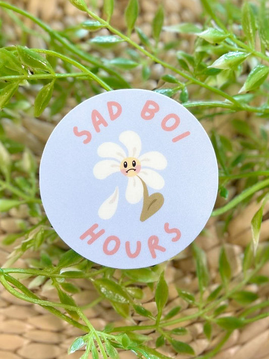 Sad Boi Hours Matte Vinyl Sticker