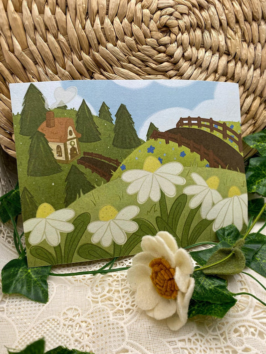 Forest Flower Cottage Print