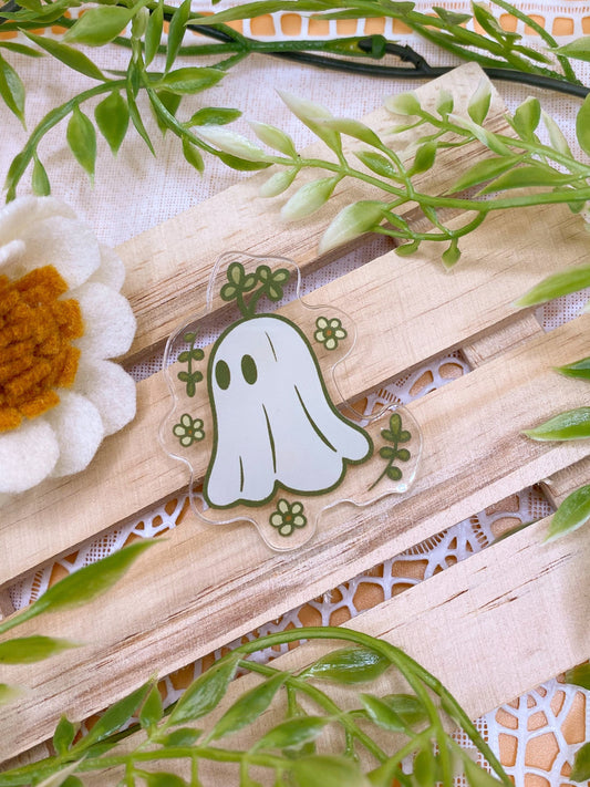 Sprout ghost Acrylic Pin